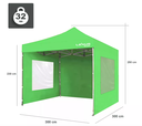 GAZEBO LEXUS PREMIUM 3X3 MTS. ESTRUCTURA ACERO CON PAREDES (LEX-S5.1P-VE)