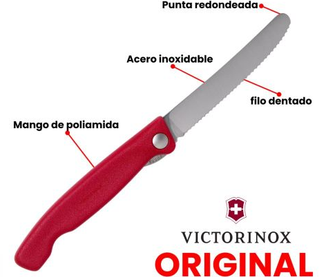 CUCHILLO VICTORINOX PARA PICNIC PLEGABLE MOD 6.7831.FB