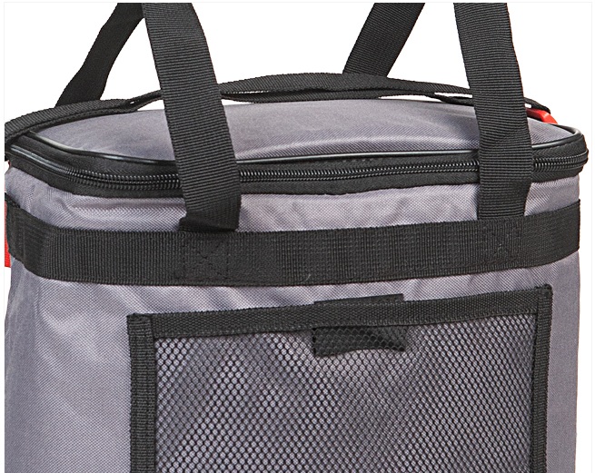 Conservadora Térmica Waterdog Cooler 11l Lunchera Bolso 30cm Color Gris/Negro