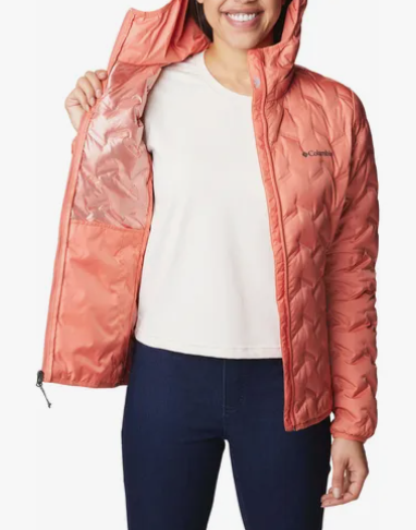 CAMPERA COLUMBIA DAMA DELTA RIDGE II DOWN HOODED , CAPUCHA