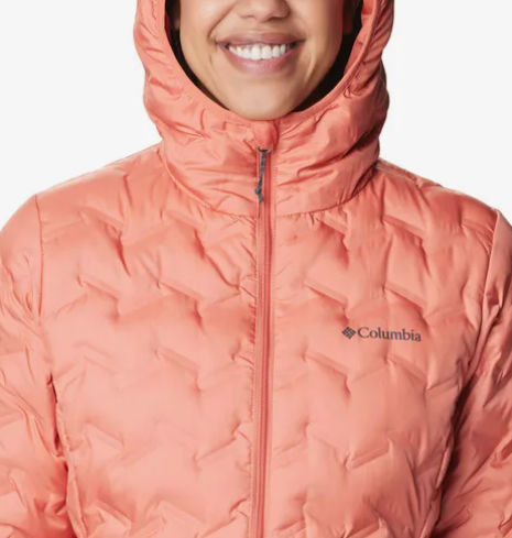CAMPERA COLUMBIA DAMA DELTA RIDGE II DOWN HOODED , CAPUCHA