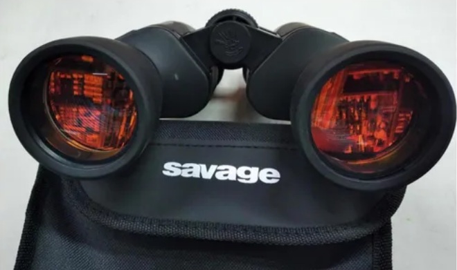 BINOCULAR SAVAGE 10X50 RUBI