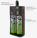 CARGADOR DE BATERIA LEXUS 2 SLOTS-INDICADOR DE CARGA
