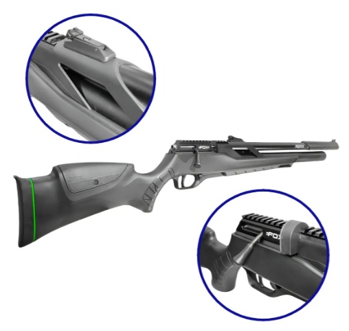 RIFLE PCP FOX PREDATOR CALIBRE 6.35mm REGULADO CON CARGADOR