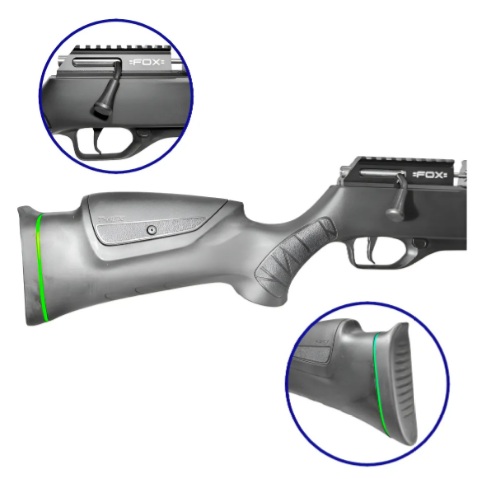 RIFLE PCP FOX PREDATOR CALIBRE 6.35mm REGULADO CON CARGADOR