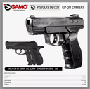 PISTOLA MARCA GAMO GP-20 COMBAT CAL. 4.5 CO2 20 TIROS