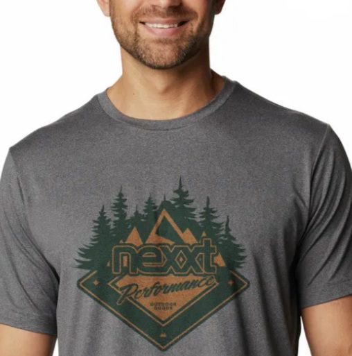 REMERA NEXXT CREW TEE PEAK GRIS