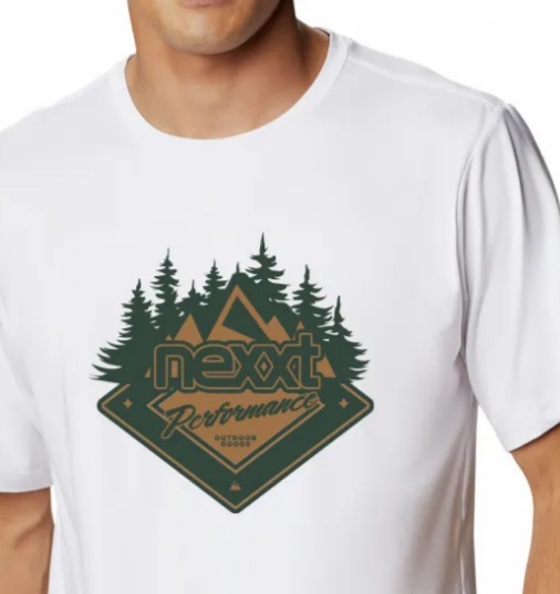 REMERA NEXXT CREW TEE PEAK BLANCA