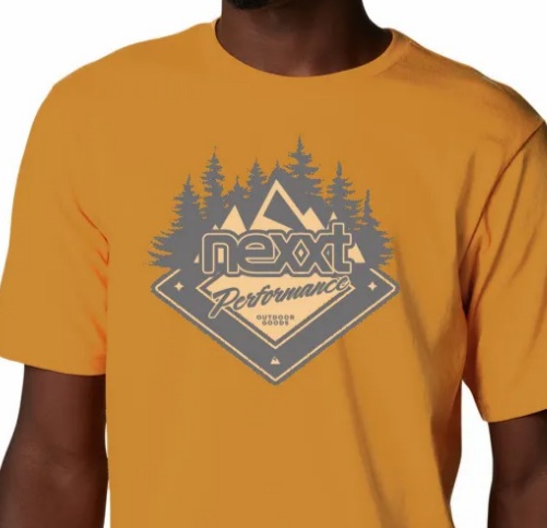REMERA NEXXT CREW TEE PEAK NARANJA