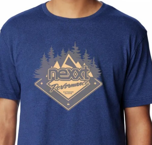 REMERA NEXXT CREW TEE PEAK AZUL