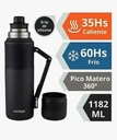 TERMO CONTIGO CON MANIJA 1200ML. NEGRO