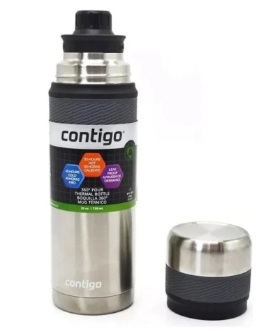 TERMO CONTIGO 739 ML. INOX. GRIS