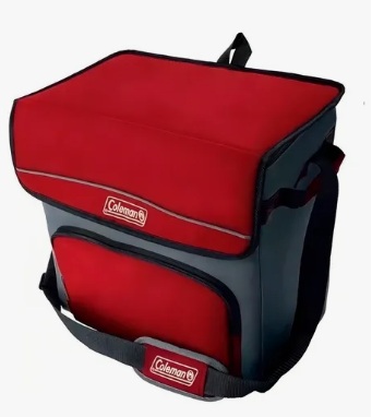 CONSERVADORA COLEMAN TIPO BOLSO 54 LATAS COLOR ROJO