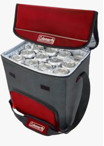 CONSERVADORA COLEMAN TIPO BOLSO 54 LATAS COLOR ROJO