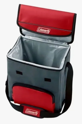 CONSERVADORA COLEMAN TIPO BOLSO 34 LATAS COLOR ROJO