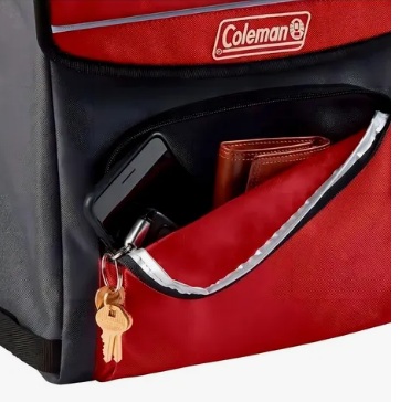 CONSERVADORA COLEMAN TIPO BOLSO 34 LATAS COLOR ROJO