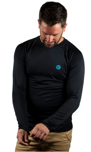 REMERA ORIGAMI MANGA LARGA UNISEX PROTECCION UPF50 AZUL