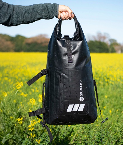 MOCHILA ORIGAMI ESTANCO 20 LITROS NEGRO