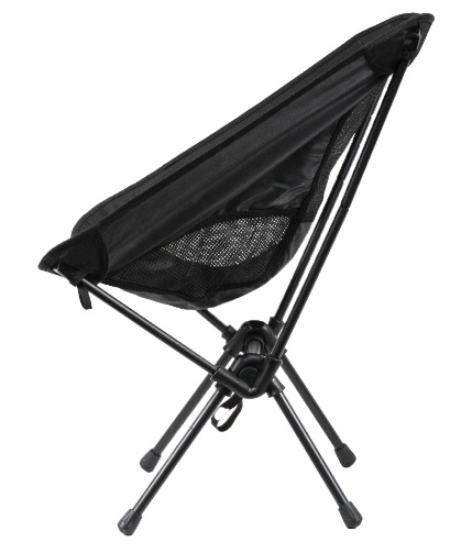 SILLA ORIGAMI DESARMABLE ACERO COLOR NEGRO