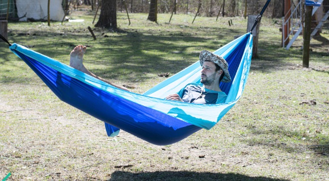 HAMACA ORIGAMI POCKET COLOR AZUL 