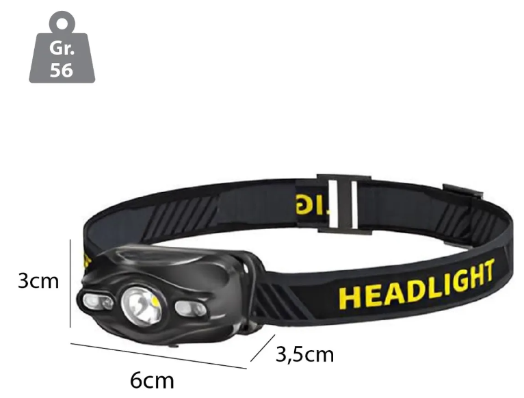 LINTERNA DE CABEZA LEXUS 300 LUMENS