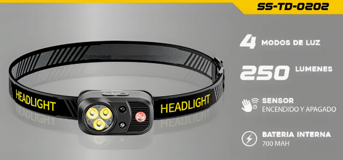 LINTERNA DE CABEZA LEXUS 250 LUMENS