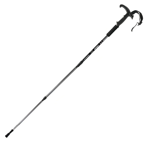 BASTON TRECKING SPINIT ANTISHOCK CURVO NEGRO