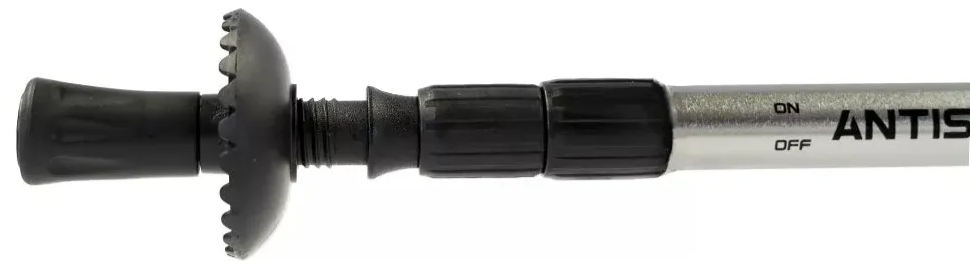 BASTON TRECKING SPINIT ANTISHOCK CURVO NEGRO