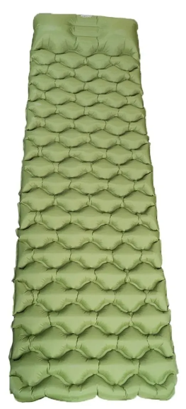 COLCHONETA INFLABLE ULTRA LIVIANA CON ALMOHADA SPINIT VERDE