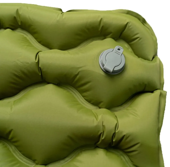 COLCHONETA INFLABLE ULTRA LIVIANA CON ALMOHADA SPINIT VERDE