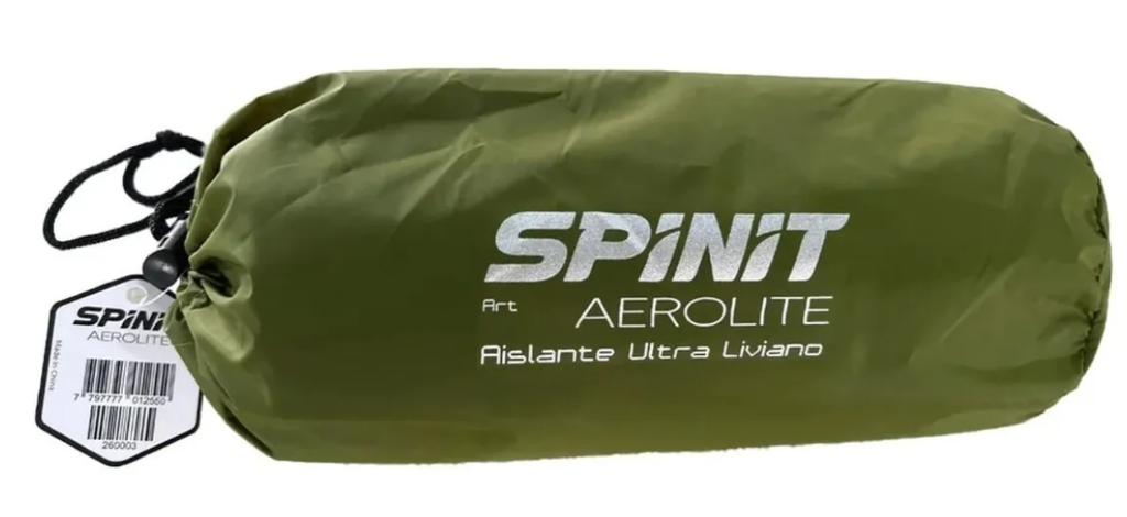 COLCHONETA INFLABLE ULTRA LIVIANA CON ALMOHADA SPINIT VERDE