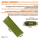 COLCHONETA INFLABLE ULTRA LIVIANA CON ALMOHADA SPINIT VERDE