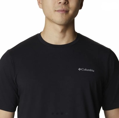 REMERA COLUMBIA HOMBRE SUN TREK TEE NEGRO