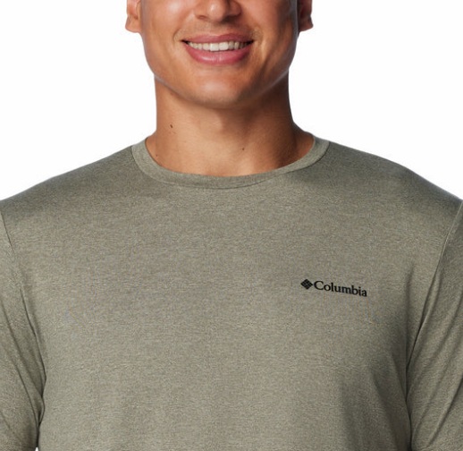 REMERA COLUMBIA HOMBRE TECH TRAIL CREW NECK II STONE