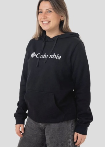 BUZO COLUMBIA MUJER BEAUMOUNT CON CAPUCHA BLACK