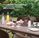 MESA PLEGABLE SPINIT SIMIL RATAN COLOR MARRON