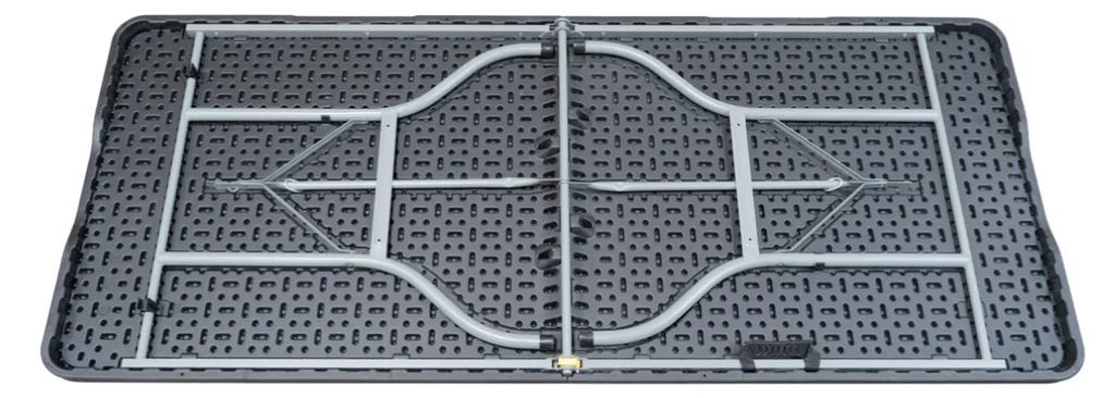 MESA PLEGABLE SPINIT SIMIL MADERA COLOR NEGRO