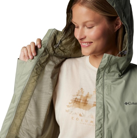 CAMPERA COLUMBIA MUJER ARCADIA II SAFARI VERDE CEMENTO