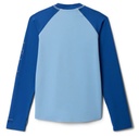 REMERA COLUMBIA JUVENIL PROTECCION SOLAR AZUL/CELESTE