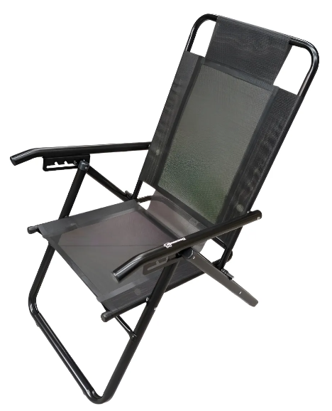 REPOSERA MARCA DESCANSAR DE ALUMINIO BLACK PLEGABLE ALTA  ART.80040