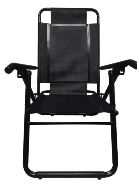 REPOSERA MARCA DESCANSAR DE ALUMINIO BLACK PLEGABLE ALTA  ART.80040