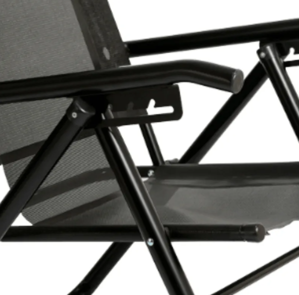 REPOSERA MARCA DESCANSAR DE ALUMINIO BLACK PLEGABLE ALTA  ART.80040