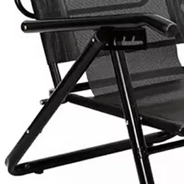 REPOSERA MARCA DESCANSAR DE ALUMINIO REFORZADA PLEGABLE BAJA PLAYERA BLACK ART.80052