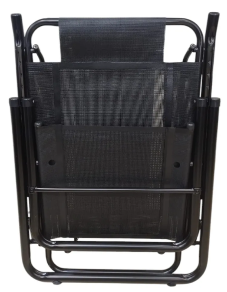 REPOSERA MARCA DESCANSAR DE ALUMINIO REFORZADA PLEGABLE BAJA PLAYERA BLACK ART.80052