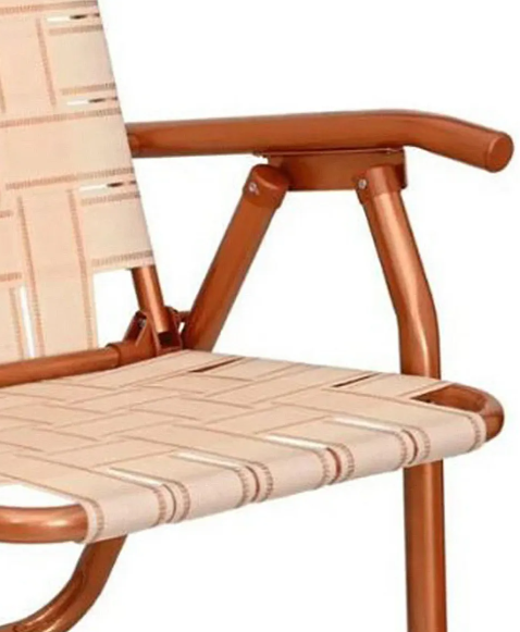 SILLON CINTA MARCA DESCANSAR ALUMINIO COBRE 80049 