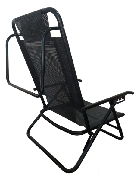 REPOSERA MARCA DESCANSAR DE ALUMINIO PLEGABLE BAJA PLAYERA BLACK ART.80050