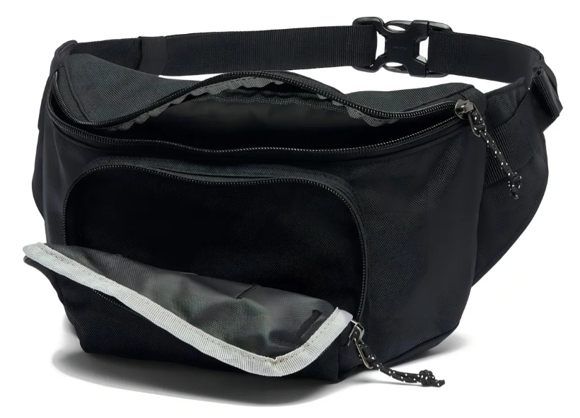 RIÑONERA COLUMBIA ZIG ZAG NEGRA