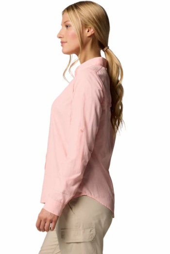 CAMISA COLUMBIA DAMA SILVER RIDGE 3.0 MANGA LARGA PINK