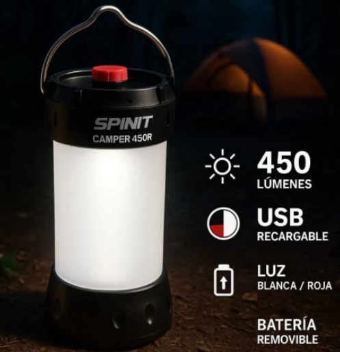 FAROL SPINIT CAMPER 450R RECARGABLE