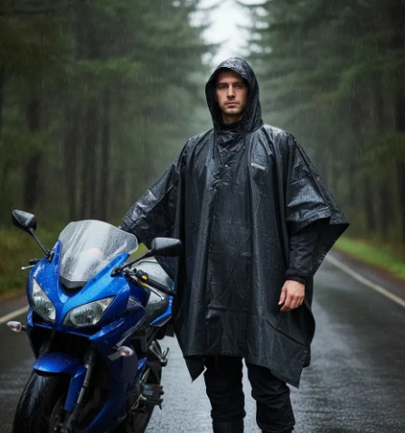 PONCHO WATERDOG PVC 250 AZUL